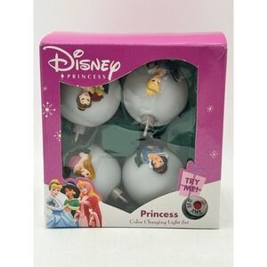 Gemmy Disney OG PRINCESS Color Change String Lights Electric Plug Or Battery VTG
